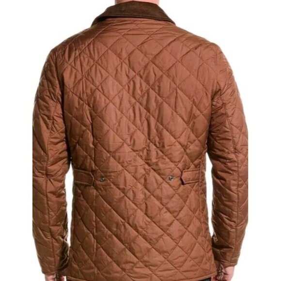 Brooks Brothers Diamond Quilted Bison Brown Jacket Men's XL - Picture 8 of 11